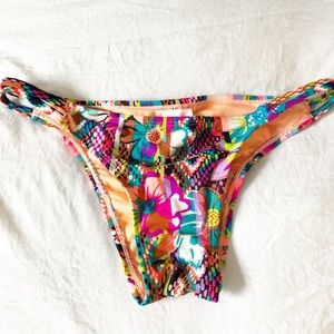 Colorful cheeky swim bottoms